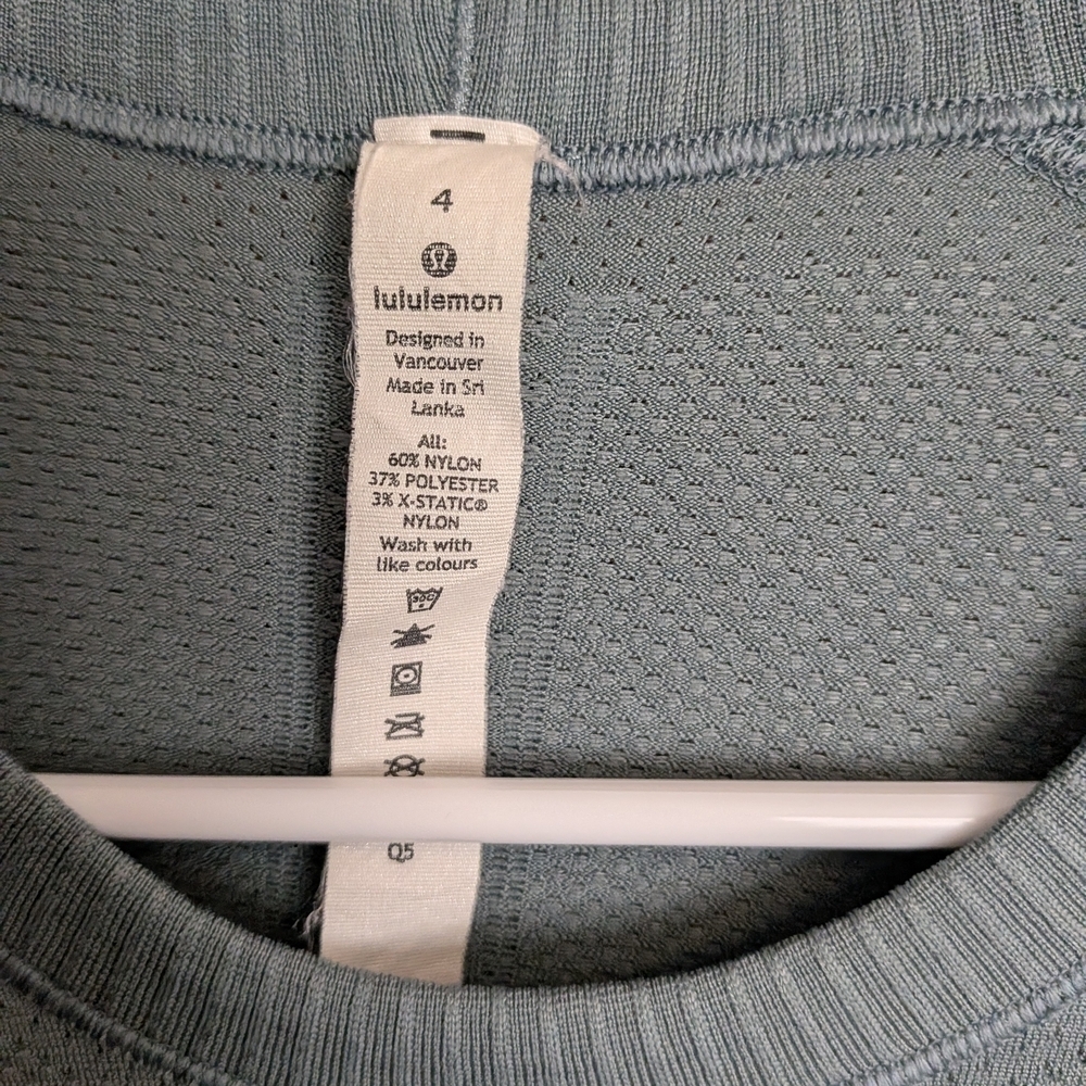lululemon athletica Long Sleeve Swiftly Tech Top in Soft Green Size 4 - Picture 4 of 6